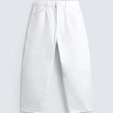 TAPERED WIDE-LEG JEANS